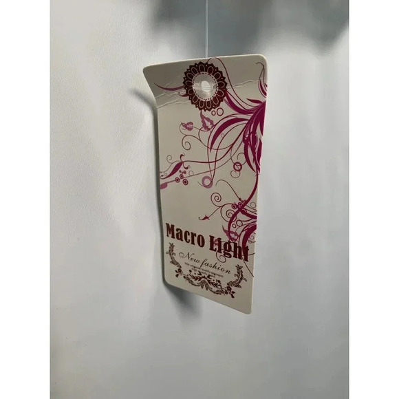 Macro Light White Open Lace Crochet Embroidered White Kimono Caftan XL New - Picture 6 of 9